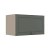 Módulo Armário Aéreo 60cm 1 Porta Basculante 100% MDF Cozinha Provence Robel Fendi/Salvia Matte