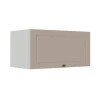 Módulo Armário Aéreo 70cm 1 Porta Basculante 100% MDF Cozinha Provence Robel Branco/Fendi Matte