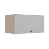 Módulo Armário Aéreo 70cm 1 Porta Basculante 100% MDF Cozinha Provence Robel Fendi/Branco Matte