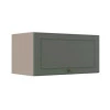 Módulo Armário Aéreo 70cm 1 Porta Basculante 100% MDF Cozinha Provence Robel Fendi/Salvia Matte