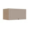 Módulo Armário Aéreo 70cm 1 Porta Basculante 100% MDF Cozinha Provence Robel Hanover/Fendi Matte