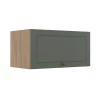 Módulo Armário Aéreo 70cm 1 Porta Basculante 100% MDF Cozinha Provence Robel Hanover/Salvia Matte