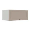 Módulo Armário Aéreo 80cm 1 Porta Basculante 100% MDF Cozinha Provence Robel Branco/Fendi Matte