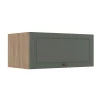 Módulo Armário Aéreo 80cm 1 Porta Basculante 100% MDF Cozinha Provence Robel Hanover/Salvia Matte