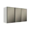 Módulo Armário Aéreo 68x120x34cm 3 Portas Vidro Reflecta Cozinha Modulada Robel Branco