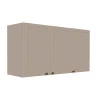 Módulo Armário Aéreo 68x120x56cm 3 Portas 100% MDF Cozinha Provence Robel Fendi/Fendi Matte