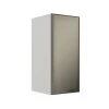 Módulo Armário Aéreo 68x30x34cm 1 Porta Vidro Reflecta Cozinha Modulada Robel Branco