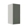 Módulo Armário Aéreo 68x30x34cm 1 Porta 100% MDF Cozinha Modulada Provence Robel Branco/Sálvia Matte
