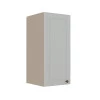 Módulo Armário Aéreo 68x30x34cm 1 Porta 100% MDF Cozinha Modulada Provence Robel Fendi/Branco Matte