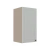 Módulo Armário Aéreo 68x35x34cm 1 Porta 100% MDF Cozinha Modulada Provence Robel Fendi/Branco Matte
