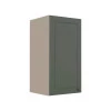 Módulo Armário Aéreo 68x35x34cm 1 Porta 100% MDF Cozinha Modulada Provence Robel Fendi/Salvia Matte