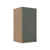 Módulo Armário Aéreo 68x35x34cm 1 Porta 100% MDF Cozinha Modulada Provence Robel Hanover/Salvia Matte
