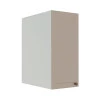 Módulo Armário Aéreo 68x35x56cm 1 Porta 100% MDF Cozinha Modulada Provence Robel Branco/Fendi Matte