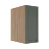 Módulo Armário Aéreo 68x35x56cm 1 Porta 100% MDF Cozinha Modulada Provence Robel Hanover/Sálvia Matte