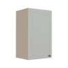 Módulo Armário Aéreo 68x40x34cm 1 Porta 100% MDF Cozinha Modulada Provence Robel Fendi/Branco Matte