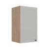 Módulo Armário Aéreo 68x40x34cm 1 Porta 100% MDF Cozinha Modulada Provence Robel Hanover/Branco Matte