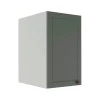 Módulo Armário Aéreo 68x40x56cm 1 Porta 100% MDF Cozinha Modulada Provence Robel Branco/Sálvia Matte