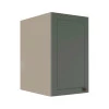 Módulo Armário Aéreo 68x40x56cm 1 Porta 100% MDF Cozinha Modulada Provence Robel Fendi/Sálvia Matte
