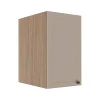 Módulo Armário Aéreo 68x40x56cm 1 Porta 100% MDF Cozinha Modulada Provence Robel Hanover/Fendi Matte