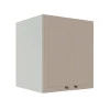 Módulo Armário Aéreo 68x60x56cm 2 Portas 100% MDF Cozinha Provence Robel Branco/Fendi Matte