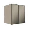 Módulo Armário Aéreo 68x60x56cm 2 Portas Vidro Reflecta Cozinha Modulada Robel Fendi