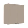 Módulo Armário Aéreo 68x70x34cm 2 Portas 100% MDF Cozinha Modulada Provence Robel Fendi/Fendi Matte