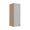 Módulo Armário Aéreo 88x30x34cm 1 Porta 100% MDF Cozinha Provence Robel Hanover/Branco Matte