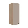 Módulo Armário Aéreo 88x30x34cm 1 Porta 100% MDF Cozinha Provence Robel Hanover/Fendi Matte