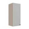Módulo Armário Aéreo 88x35x34cm 1 Porta 100% MDF Cozinha Provence Robel Fendi/Branco Matte