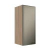 Módulo Armário Aéreo 88x35X34cm 1 Porta Vidro Reflecta Cozinha Modulada Robel Hanover