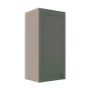 Módulo Armário Aéreo 88x40x34cm 1 Porta 100% MDF Cozinha Provence Robel Fendi/Salvia Matte