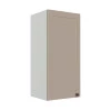 Módulo Armário Aéreo 88x40x34cm 1 Porta 100% MDF Cozinha Provence Robel Branco/Fendi Matte