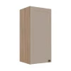 Módulo Armário Aéreo 88x40x34cm 1 Porta 100% MDF Cozinha Provence Robel Hanover/Fendi Matte