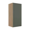 Módulo Armário Aéreo 88x40x34cm 1 Porta 100% MDF Cozinha Provence Robel Hanover/Salvia Matte