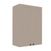 Módulo Armário Aéreo 88x60x34cm 2 Portas 100% MDF Cozinha Provence Robel Fendi/Fendi Matte