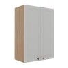 Módulo Armário Aéreo 88x60x34cm 2 Portas 100% MDF Cozinha Provence Robel Hanover/Branco Matte