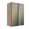 Módulo Armário Aéreo 88x60X34cm 2 Portas Vidro Reflecta Cozinha Modulada Robel Hanover