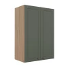 Módulo Armário Aéreo 88x60x34cm 2 Portas 100% MDF Cozinha Provence Robel Hanover/Salvia Matte
