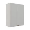 Módulo Armário Aéreo 88x70x34cm 2 Portas 100% MDF Cozinha Provence Robel Branco/Branco Matte