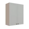 Módulo Armário Aéreo 88x70x34cm 2 Portas 100% MDF Cozinha Provence Robel Fendi/Branco Matte