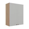 Módulo Armário Aéreo 88x70x34cm 2 Portas 100% MDF Cozinha Provence Robel Hanover/Branco Matte