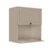 Módulo Armário Aéreo Nicho Micro-Ondas 68x60x43cm 100% MDF Cozinha Provence Robel Fendi/Fendi Matte