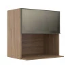 Armário Aéreo Nicho Micro-Ondas 68x70x43 Vidro Reflecta Cozinha Modulada Robel Hanover