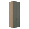 Módulo Paneleiro 208x70x56cm 4 Portas 100% MDF Cozinha Provence Robel Hanover/Salvia Matte