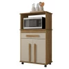 Balcão Multiuso Para Micro-ondas ou Forno 74cm Toronto RV Móveis Cinamomo/Off White
