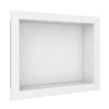 Nicho Para Banheiro 40x30x10 Mármore Sintético Cozimax Branco Liso