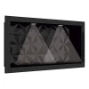 Nicho Para Banheiro Com LED 60x30 Mármore Sintético Cozimax Preto Textura