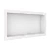 Nicho Para Banheiro 60x30x10 Mármore Sintético Cozimax Branco Liso
