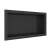Nicho Para Banheiro 60x30x10 Mármore Sintético Cozimax Preto Liso