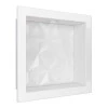 Nicho Para Banheiro 30x30 Com LED Mármore Sintético Cozimax Branco Textura